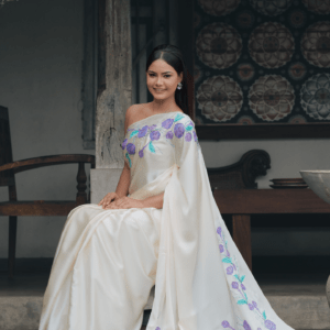 Blossom Hand-Painted Saree