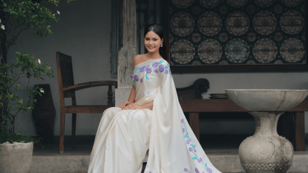 Blossom Hand-Painted Saree