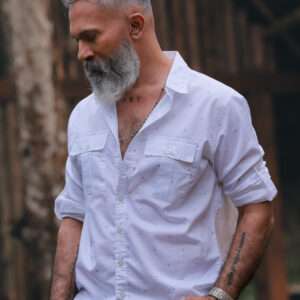 Printed Double Pocket Shirt