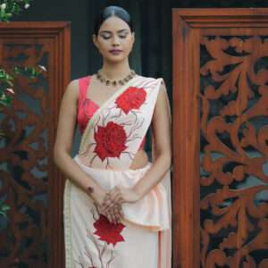 Velvet Rose Kandyan Saree