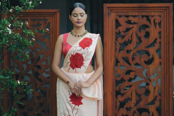 Velvet Rose Kandyan Saree