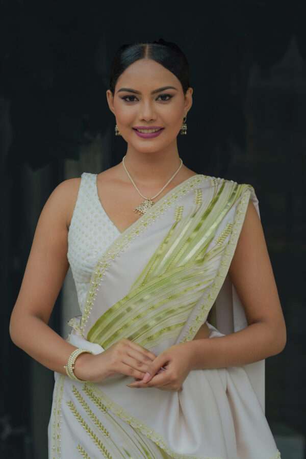 Verdant Essence Saree - Image 3