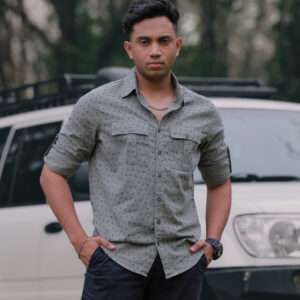 Printed Double Pocket Shirt